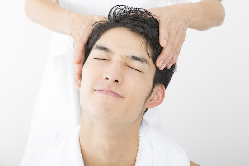 頭のマッサージ